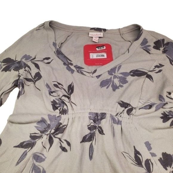 Isabel Maternity Womens Waffle Knit Top Maternity Shirt Maternity Clothes - Picture 4 of 8